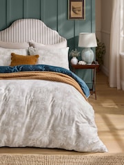 Laura Ashley Navy Blue Attleton 220 Thread Count Duvet Cover and Pillowcase Set - Image 2 of 6