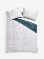 Laura Ashley Navy Blue Attleton 220 Thread Count Duvet Cover and Pillowcase Set - Image 5 of 6