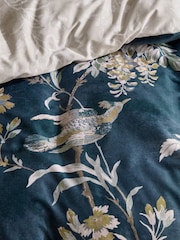 Laura Ashley Navy Blue Attleton 220 Thread Count Duvet Cover and Pillowcase Set - Image 6 of 6