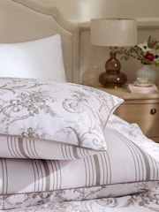 Laura Ashley Set of 2 Chocolate Truffle Tuileries 200 Thread Count Cotton Sateen Pillowcases - Image 3 of 4