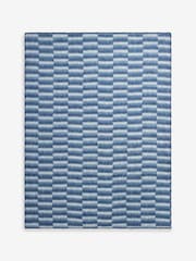 Laura Ashley Seaspray Blue Lawton Stripe Brushed Throw - Image 1 of 3