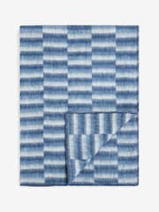 Laura Ashley Seaspray Blue Lawton Stripe Brushed Throw - Image 2 of 3