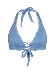 Hunkemoller Blue Joburg Triangle Bikini Top - Image 5 of 5