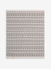 Laura Ashley Chocolate Truffle Selsey Fairisle Knitted Throw - Image 5 of 7