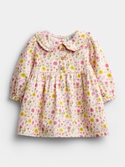 JoJo Maman Bébé Conjunto de vestido y medias de pana para bebé - Imagen 2 de 6