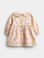 JoJo Maman Bébé Conjunto de vestido y medias de pana para bebé - Imagen 3 de 6