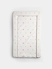 JoJo Maman Bébé Cream Heart Print Changing Mat - Image 1 of 3