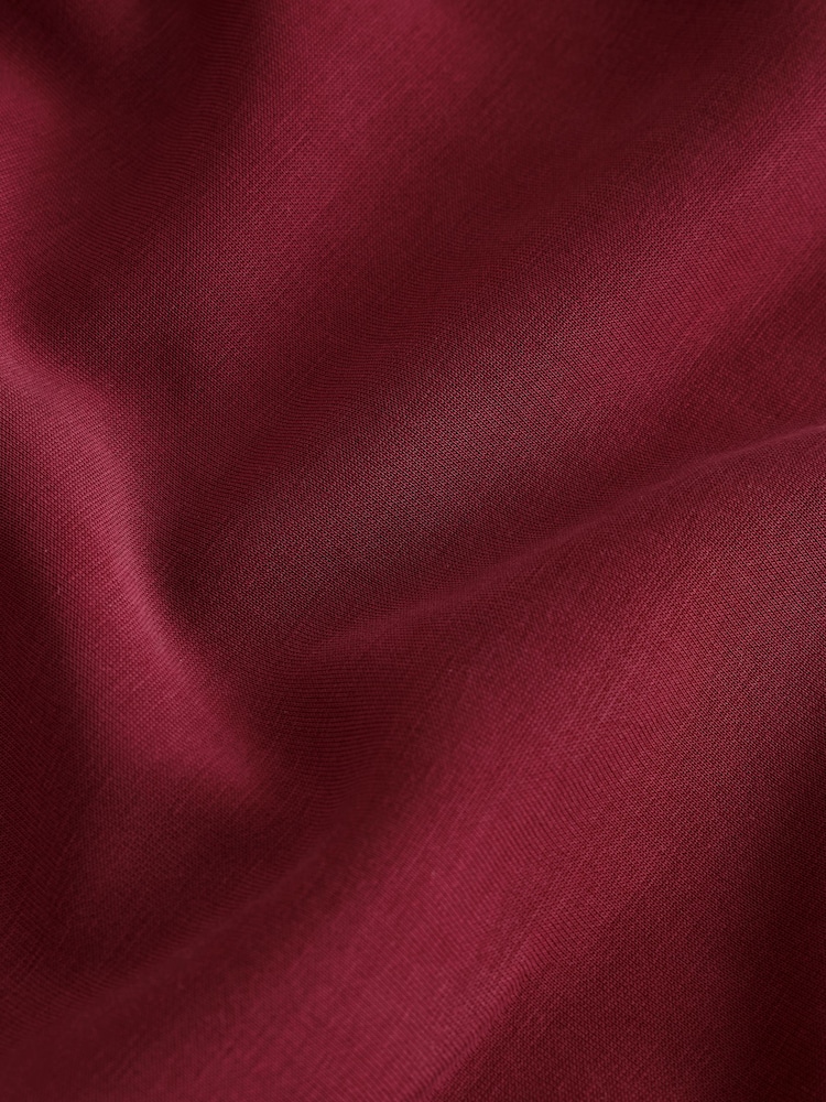 Burgundy Red Active Modal Zip Neck Sweatshirt - Image 11 of 11