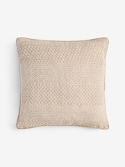 Laura Ashley Natural Kempley Woven Cushion - Image 1 of 2