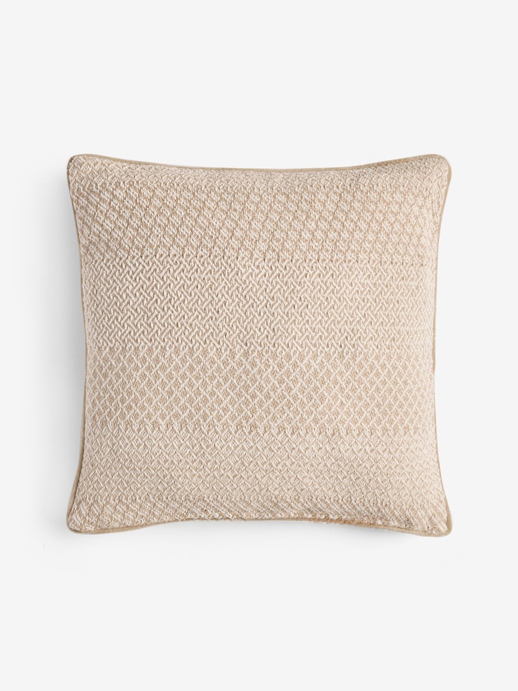 Laura Ashley Natural Kempley Woven Cushion - Image 1 of 2