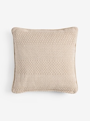 Laura Ashley Natural Kempley Woven Cushion - Image 2 of 2