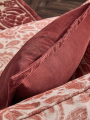 Laura Ashley Red Dalham Cotton Cord Cushion - Image 3 of 5