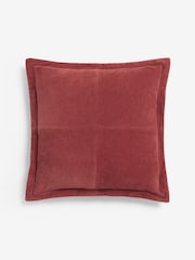 Laura Ashley Red Dalham Cotton Cord Cushion - Image 4 of 5