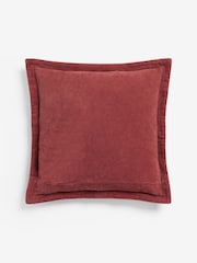 Laura Ashley Red Dalham Cotton Cord Cushion - Image 5 of 5