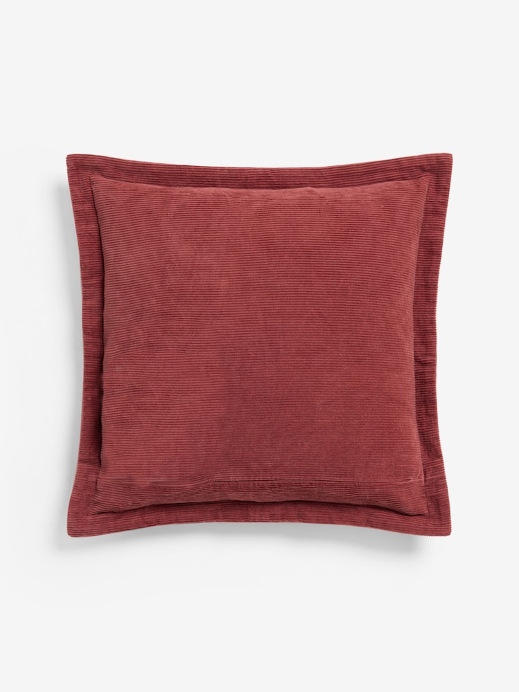 Laura Ashley Red Dalham Cotton Cord Cushion - Image 5 of 5 Laura Ashley Red Dalham Cotton Cord Cushion - Image 5 of 5