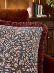 Laura Ashley Red Elmdon Dark Crimson Cushion - Image 3 of 6