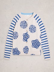 White Stuff White Lulu Stripe Cardigan - Image 5 of 6