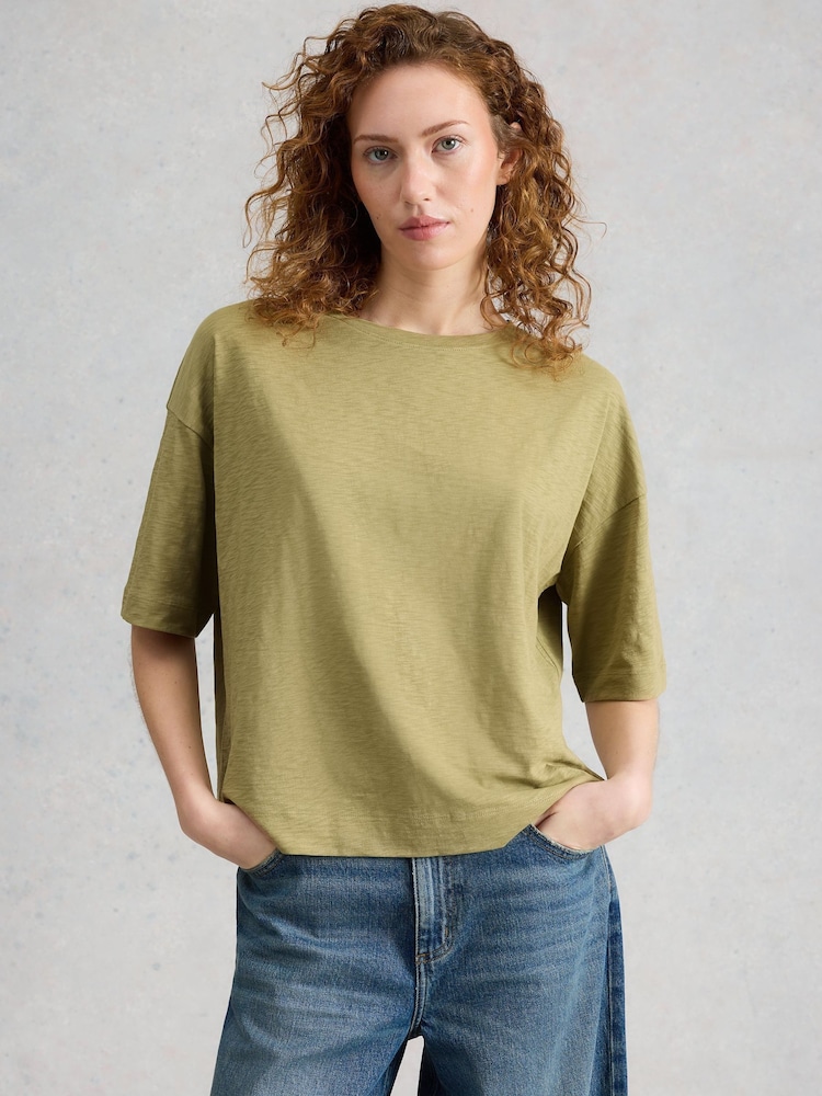 White Stuff Green Katya T-Shirt - Image 1 of 6