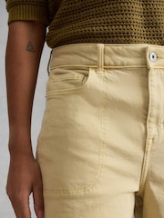 White Stuff Cream Tia Denim Shorts - Image 3 of 6