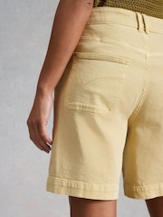 White Stuff Cream Tia Denim Shorts - Image 4 of 6