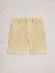 White Stuff Cream Tia Denim Shorts - Image 5 of 6