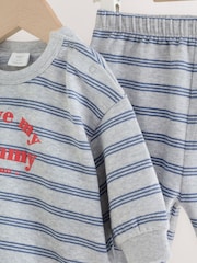 'I Love My Mummy' Grey/Blue Sweatshirt and Joggers Baby Set (0mths-2yrs) - Image 7 of 15