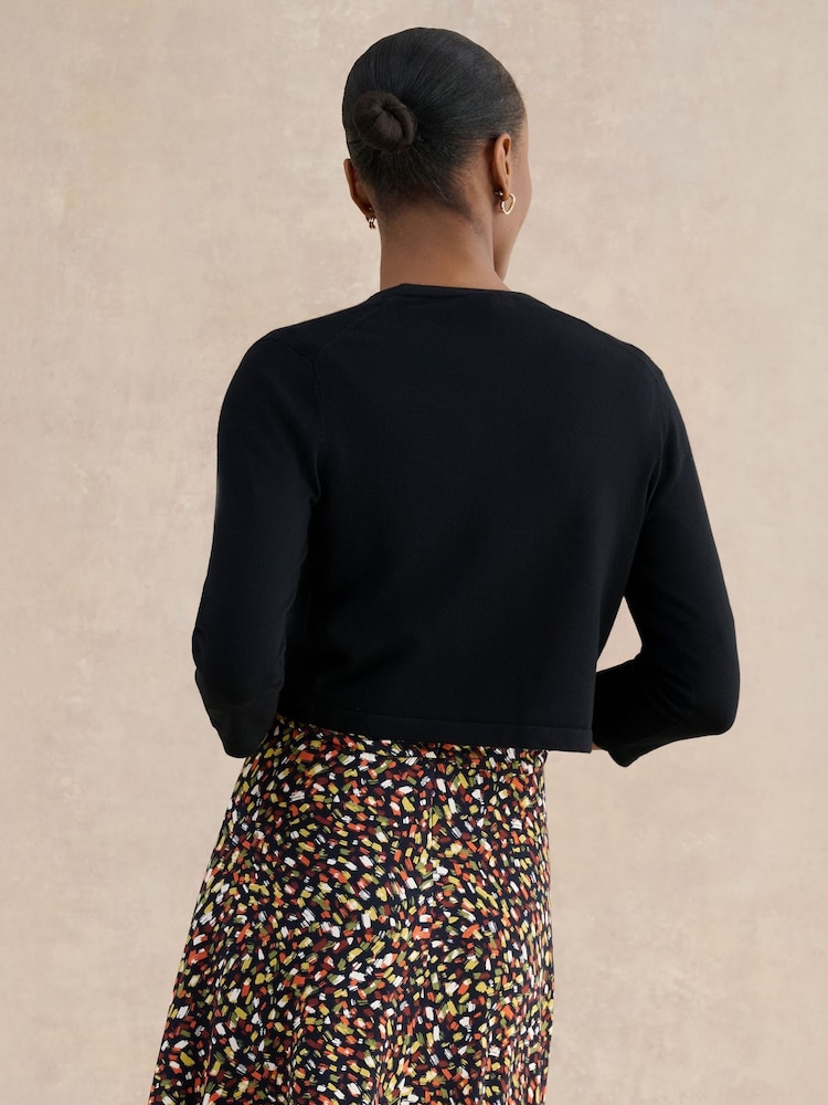 Hobbs Black Carrie Bolero Cardigan - Image 2 of 5