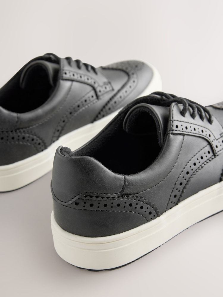 Sort - Brogue sko med snøre - Billede 5 af 5 Sort - Brogue sko med snøre - Billede 5 af 5