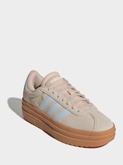 adidas Brown VL Court Bold Trainers - Image 1 of 10