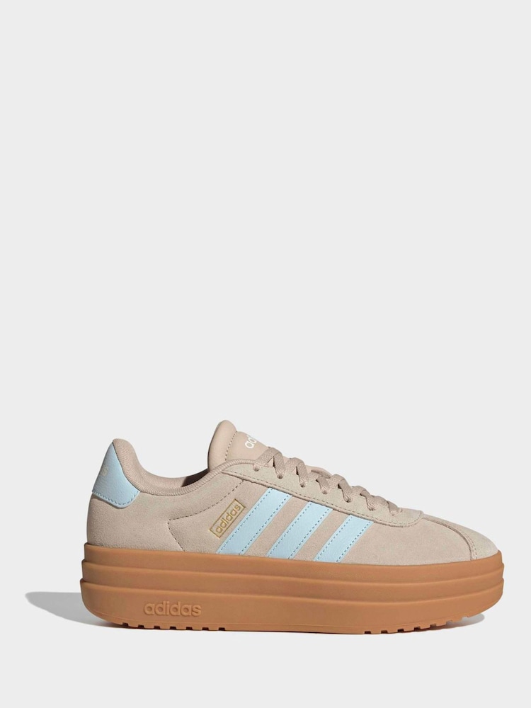 adidas Brown VL Court Bold Trainers - Image 2 of 10 adidas Brown VL Court Bold Trainers - Image 2 of 10