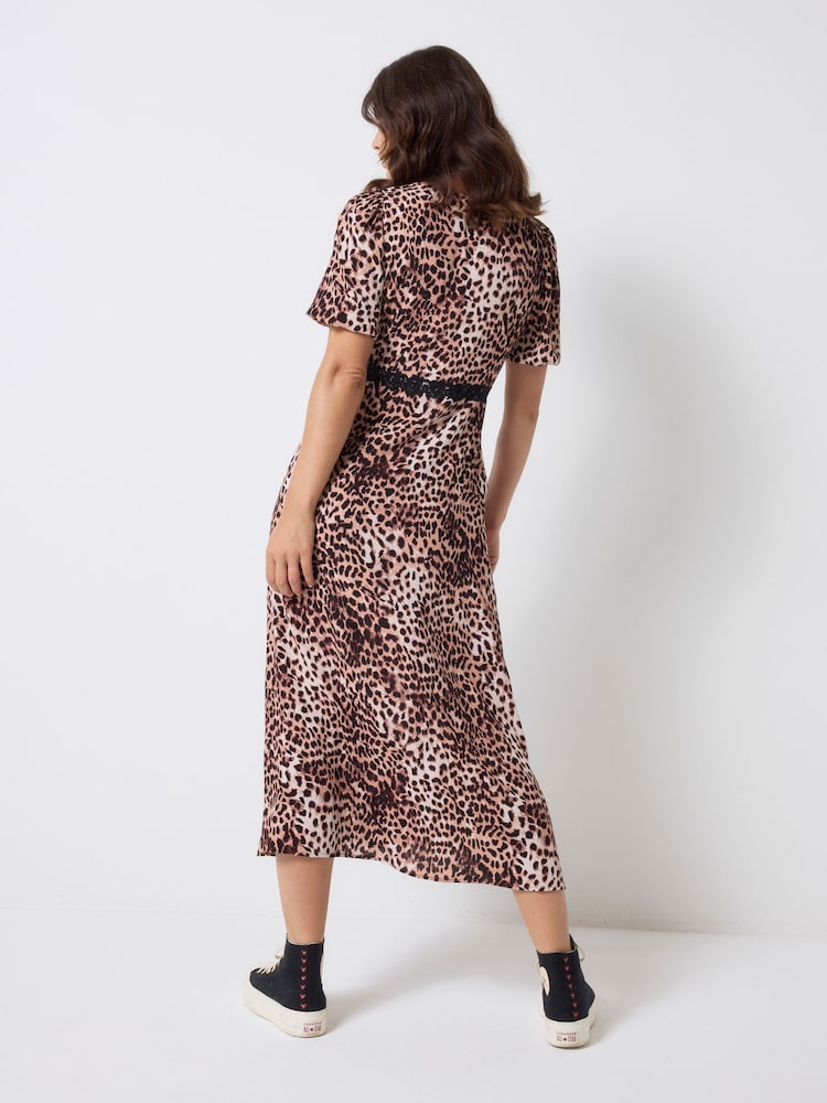 Scamp & Dude Natural Puff Sleeve Tea Dress - Image 2 of 5