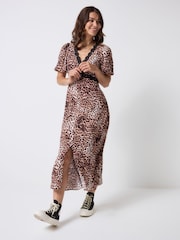 Scamp & Dude Natural Puff Sleeve Tea Dress - Image 3 of 5