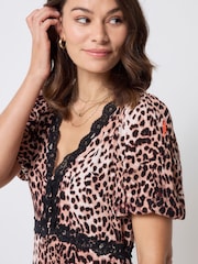 Scamp & Dude Natural Puff Sleeve Tea Dress - Image 5 of 5