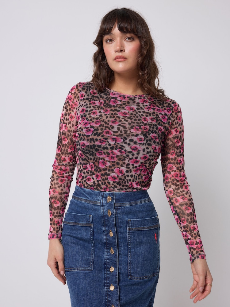 SCAMP & DUDE Natural Paradise Mesh Top - Image 1 of 5