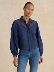 Hobbs Blue Becky Shirt - Image 1 of 4