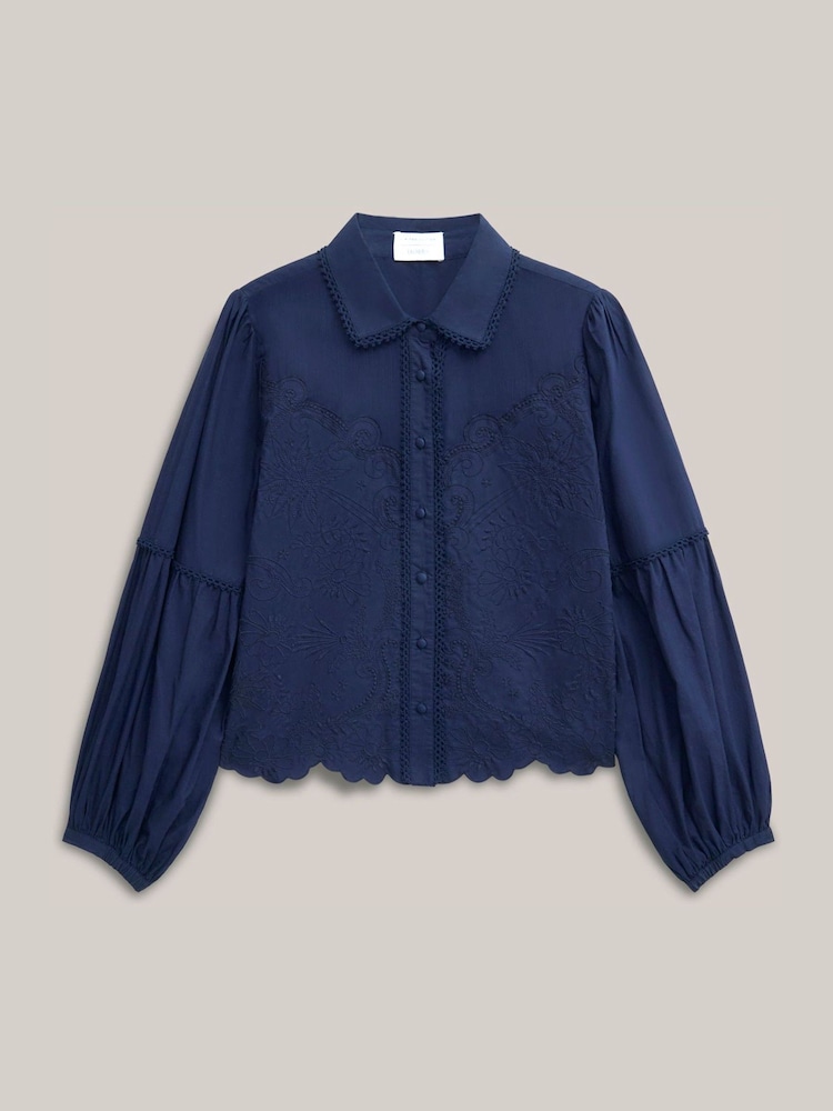 Hobbs Blue Becky Shirt - Image 4 of 4