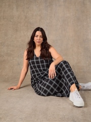 Live Unlimited Check V-Neck Maxi Dress - Image 5 of 6