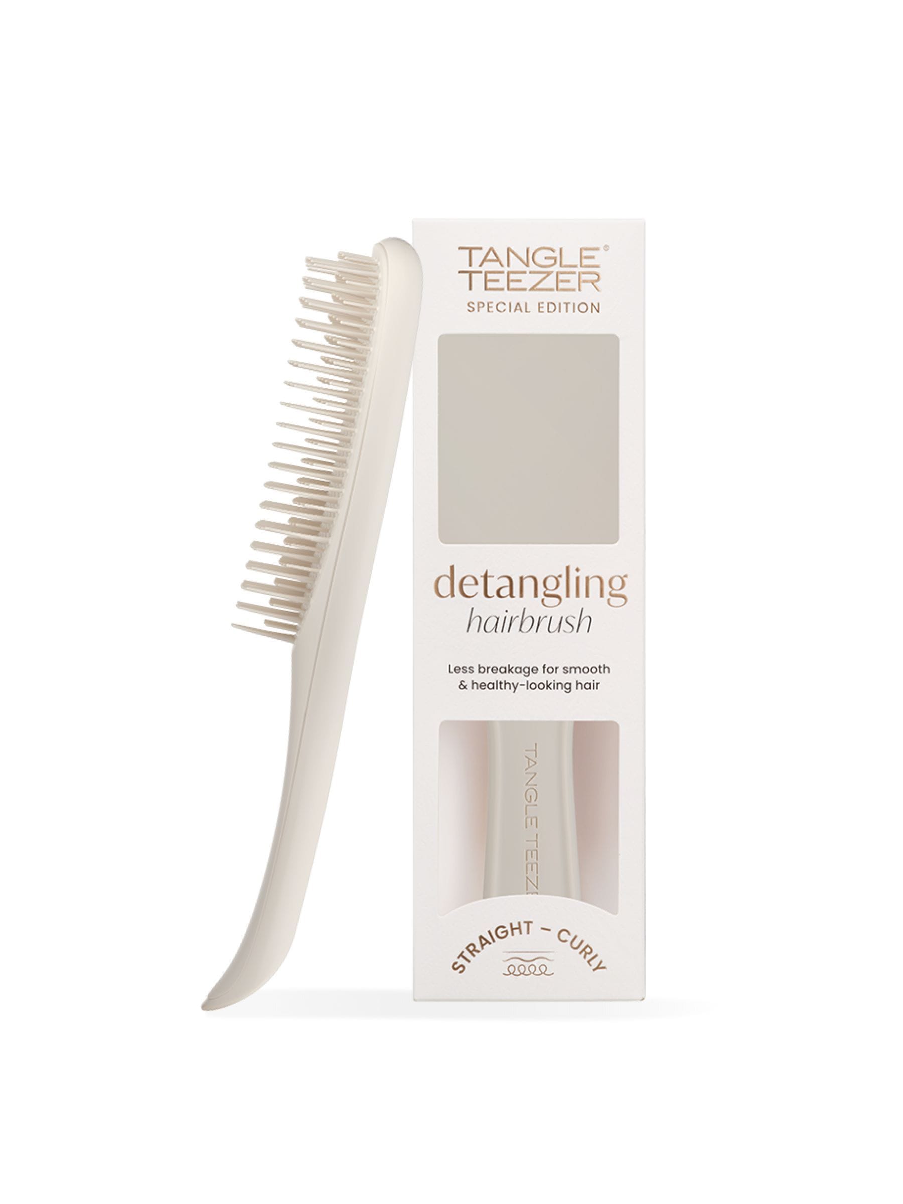 Tangle Teezer The Ultimate Detangler Matte Hairbrush | Straight to Curly Hair Detangling Brush | Two-Tiered Teeth Reduce Breakage| Wet & Dry Hair | Pumice Grey - Image 9