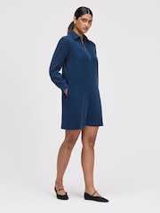 Finery Blue Enriko Zip Front Short Dress - Image 2 of 4