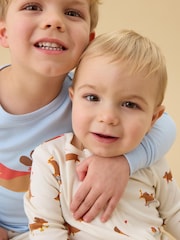 MORI Cream Sausage Dog Clever Zip Supersoft Sleepsuit - Image 2 of 4