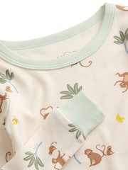 MORI Cream Monkeys Supersoft Pyjamas - Image 4 of 4