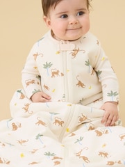 MORI Cream Monkeys Supersoft Sleeping Bag - Image 3 of 5