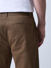 Tan Brown Straight Fit Chino Trousers - Image 5 of 6