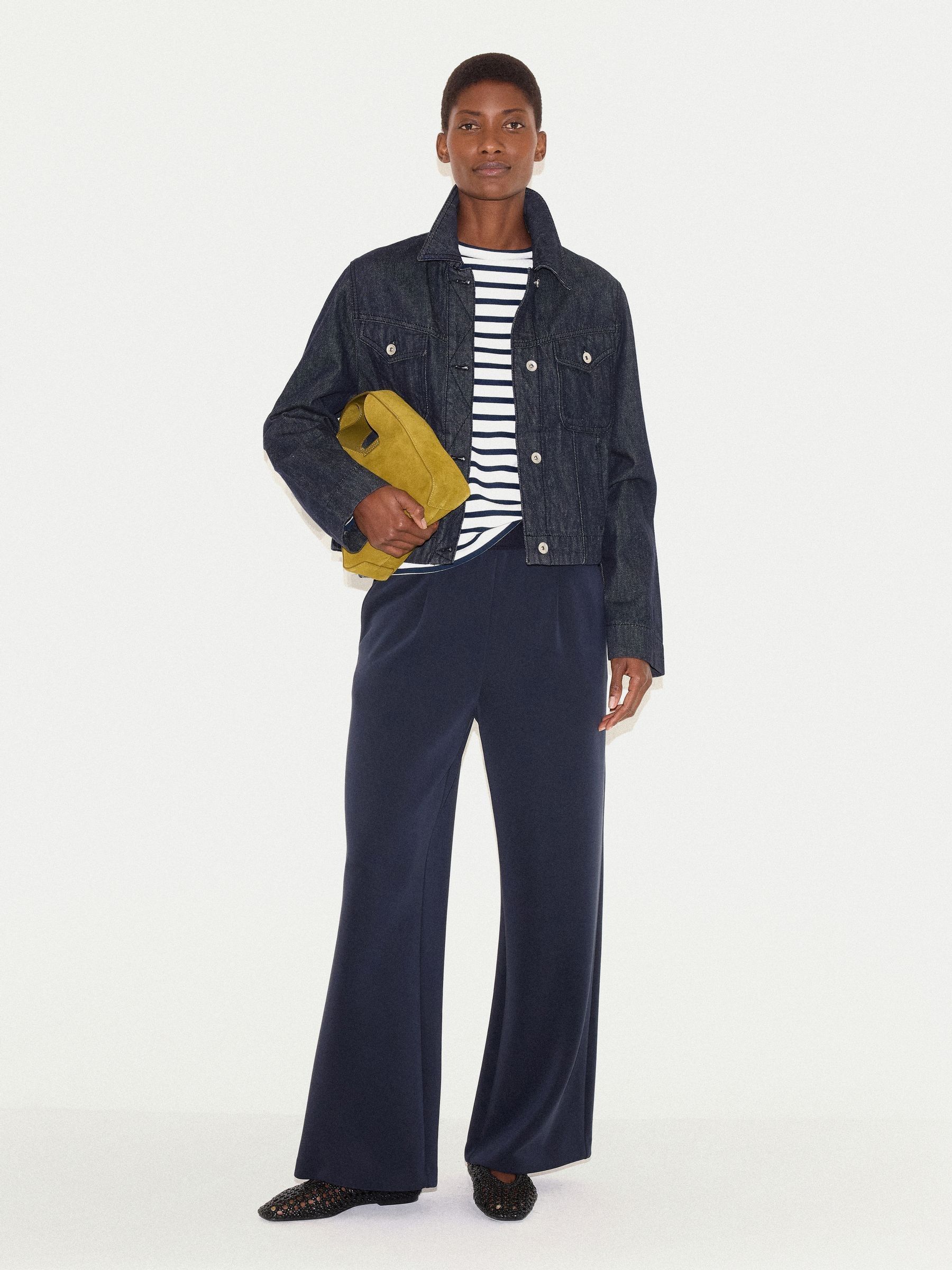 Buy Jigsaw Blue Denim Topstitch Jacket from Next USA