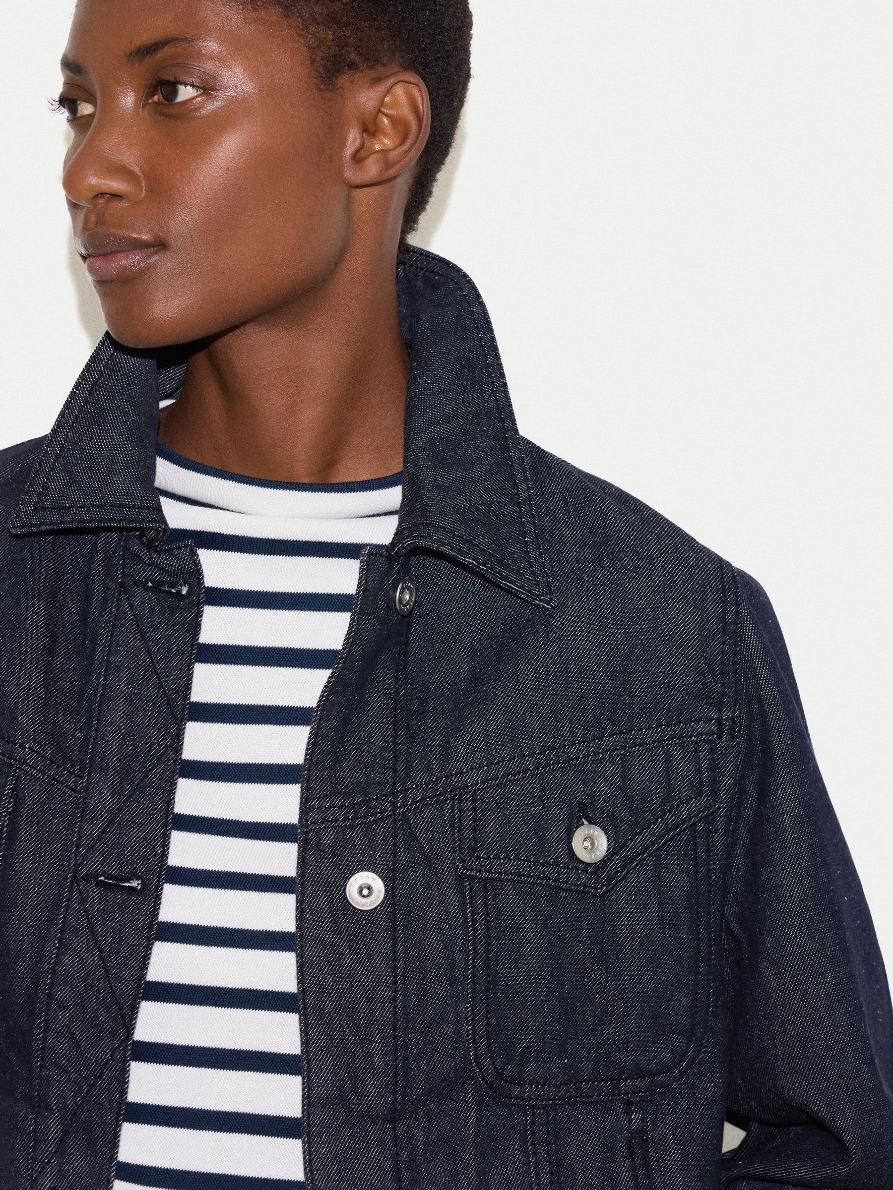 Bluesuède denim jacket Buy Jigsaw Blue Denim Topstitch Jacket from Next USA