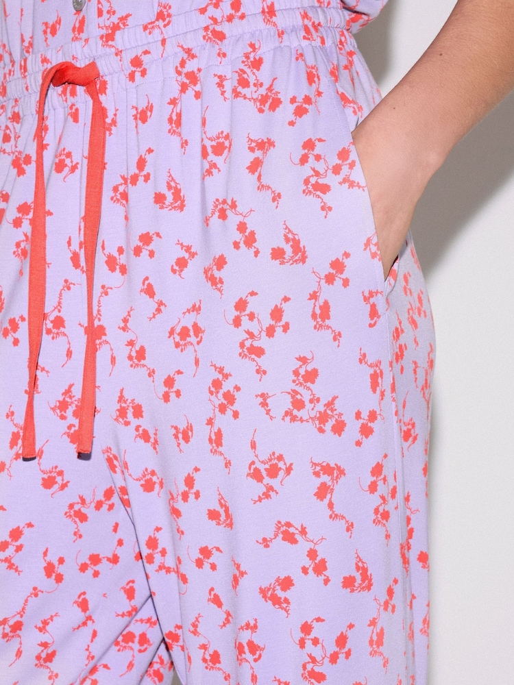 ורוד - Jigsaw Swirl Posy Cropped Pyjamas - תמונה 5 מתוך 5 ורוד - Jigsaw Swirl Posy Cropped Pyjamas - תמונה 5 מתוך 5