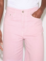 Jigsaw Pink Tyne Wide Leg Cropped Jeans - Image 4 of 5