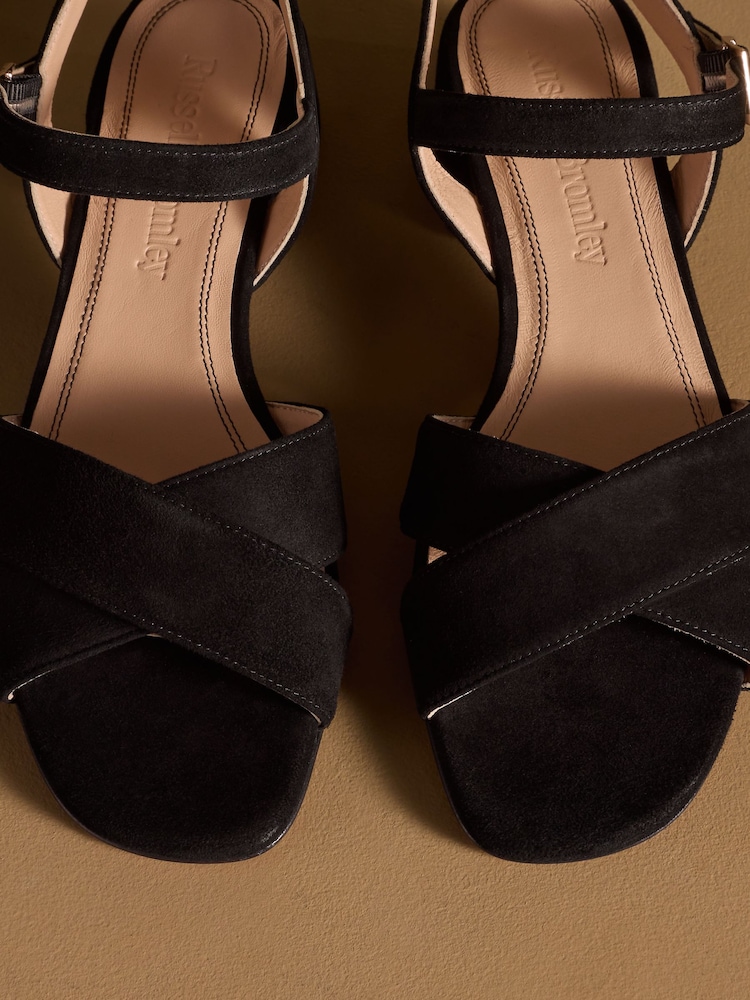 Russell & Bromley Black Seaville Low Block Sandals - Image 7 of 7 Russell & Bromley Black Seaville Low Block Sandals - Image 7 of 7