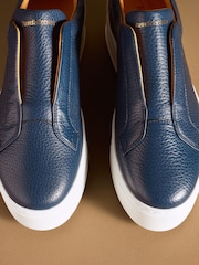 ネイビー ブルー - Russell & Bromley Park Up レースレス フラットフォーム スニーカー - 画像 5 / 7