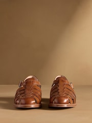 Russell & Bromley Tan Brown Siracuse Fisherman Sandals - Image 3 of 7